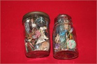 2 Jars Toy Trinkets