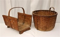 Two Woven Wooden Pieces