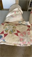 Assortment of blankets & quilts