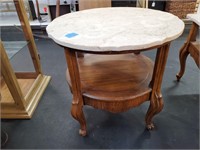 Round Marble Table  25" Diameter, and 24" Tall