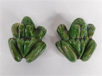 Ceramic Frog Pair