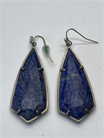 Kendra Scott Lapis Lazuli Earrings 2.25in L