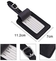 NEW - Leather Luggage Tags - Qty. 02