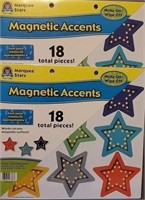 18 Magnetic Multi Colors Stars