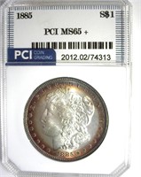 1885 Morgan PCI MS65+ Great Toning