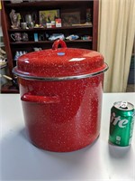 Pioneer Woman Speckle Red Stock Pot