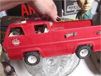 Vtg. Tonka Metal Fire Truck-missing parts