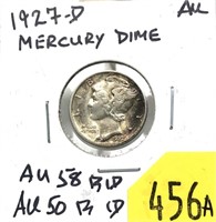 1927-D Mercury dime