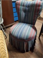 Striped Bedroom Chair