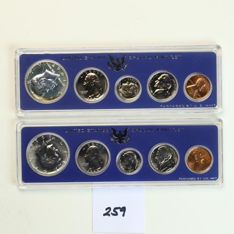 Two United States Mint Sets 1966 and 1967