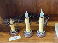 Set of 3 Primitive Candlestick Lights