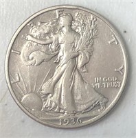 1936-D Liberty Walking Half Dollar