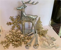 NWT Christmas Ornaments Silver Sparkle