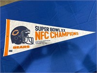 Chicago Bears Super Bowl pennant