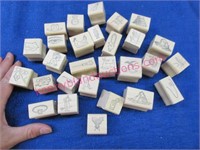 28 various rubber stamps (anderson enterprises)