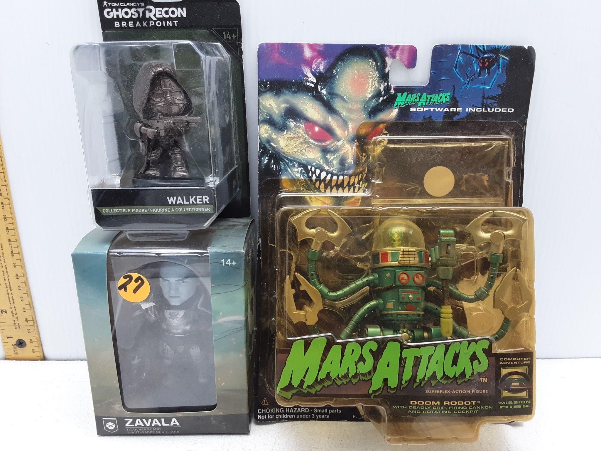 MARS ATTACKS-WALKER-ZAVALA FIGURES