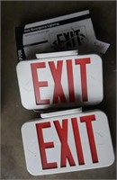 3 exit signs