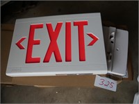 4 exit signs