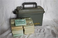 Cabela's ammo box with contents