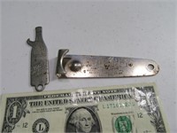 (2) Unique Early PABST Metal Bottle Openers