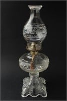 Early 20th Century Pressed Glass Lamp,