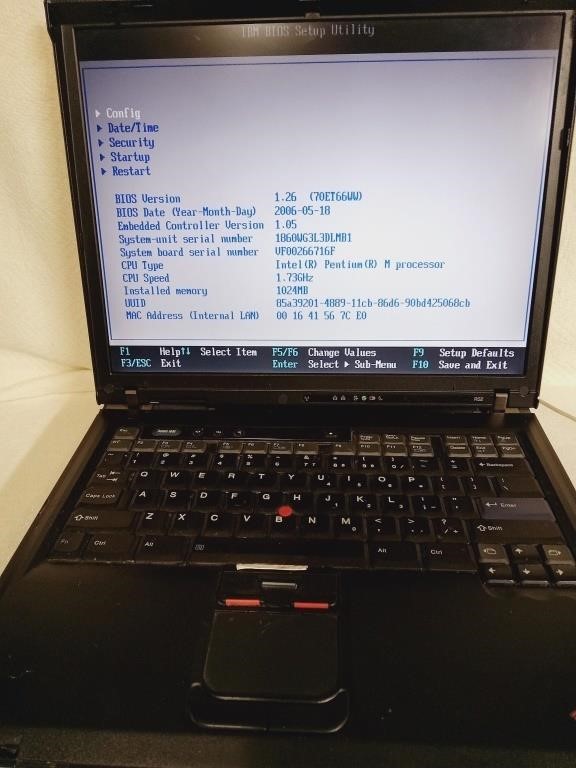 Older laptop - IBM ThinkPad