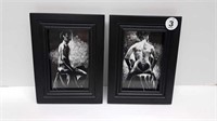 PAIR OF NUDE ETCHINGS BY L STAPLES