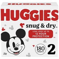 Huggies Snug & Dry Disposable Baby Diapers, Size