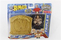 WWE Rumblers Triple H w Championship Playcase
