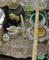 Vintage glass/ceramics decor