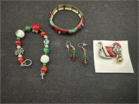 4 Pcs Christmas jewelry