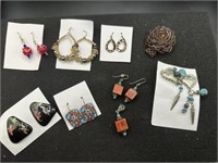 Various coste earrings