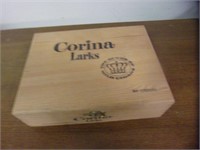 Corina Larks Wood Cigar Box