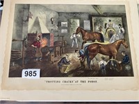 "Trotting Cracks" at the Forge lithograph,