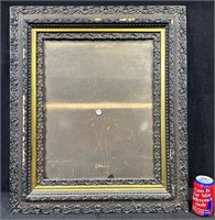 Antique Ornate Black & Gold Frame