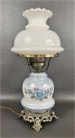 Vintage Hurricane Pearlescent Lamp