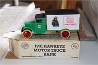 Smokey the Bear 1931 Hawkeye Motor Truck Bank