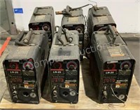(6) Lincoln Electric Assorted Wire Feeders LN-25