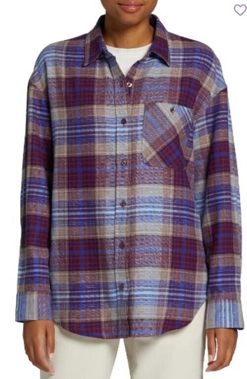 Alpine Design Women's Oversized Flannel-SMALL