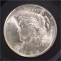 US Coins 1925 Peace Silver Dollar, circulated