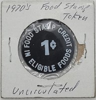 1970's Unc. Food Stamp Coin