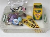 Crayons & Treasures w/ Plastic Tray Bin