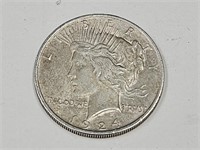 1924 Silver Peace Dollar Coin