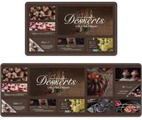 HOIKWO DESSERTS KITCHEN MATS 17.3x47IN AND