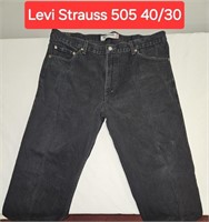 Levi Strauss & Co 505 Black Jeans 40x30