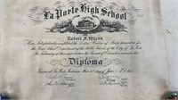 LaPorte High School Diploma 1915