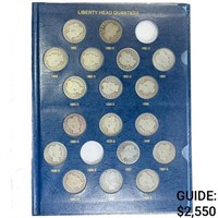 1892 Barber Quarter Book (71 Coins)