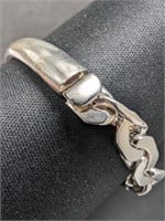 $600 Silver 28G, Silver Bracelet, 2.5" Bracelet