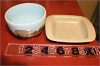 Pottery Bowl and Haeger Plate