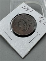 1837 Large Cent